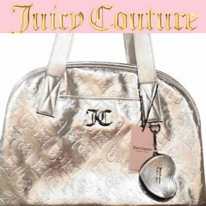 Juicy Couture JC Logo Good Times Weekender- Silver Metallic